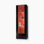 Présentoir sur pied Alessandria, éclairage LED RVB noir/noir