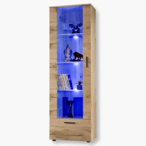 Présentoir sur pied Alessandria, Wotan/Wotan LED Lighting Blue