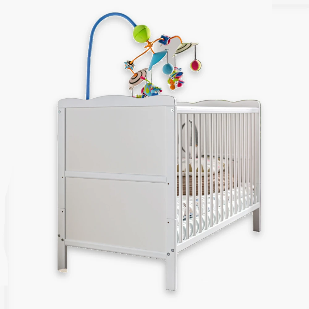 Aurora.webp Lit Aurora, blanc mat – Image 1