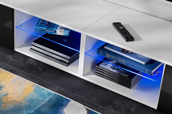 Ensemble de meubles RTV Varallo, noir/blanc – Image 10