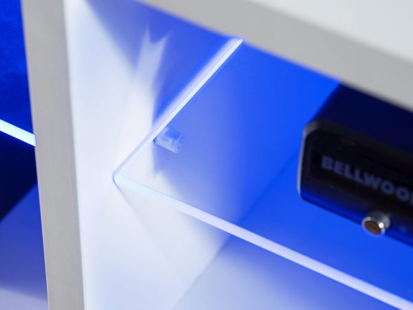 Armoire RTV Merano, blanc/blanc – Image 7