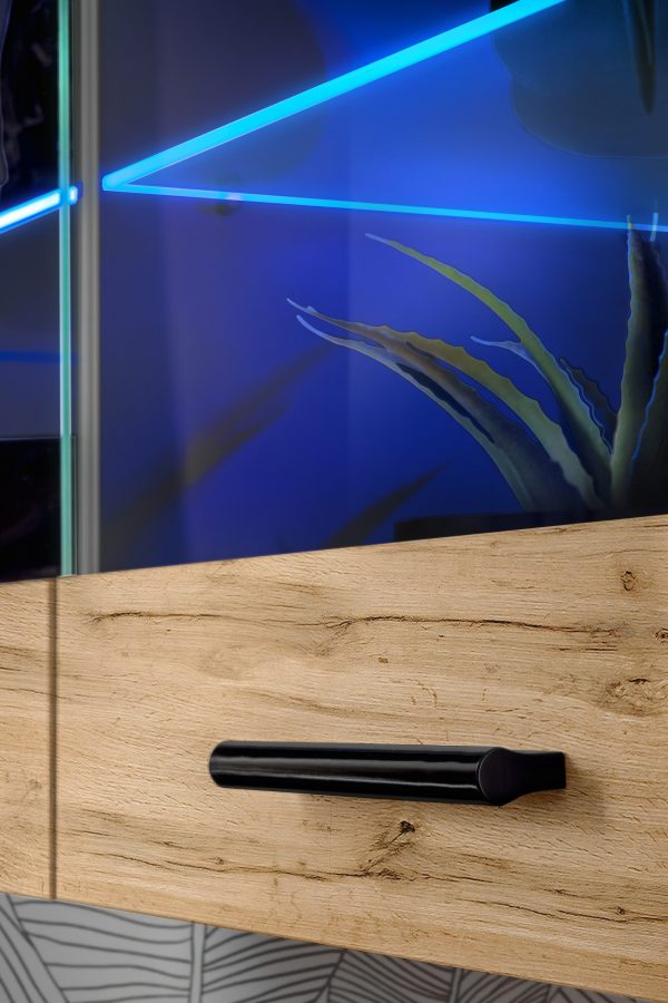 Ensemble de meubles RTV Foggia, Wotan/Noir LED RVB – Image 7