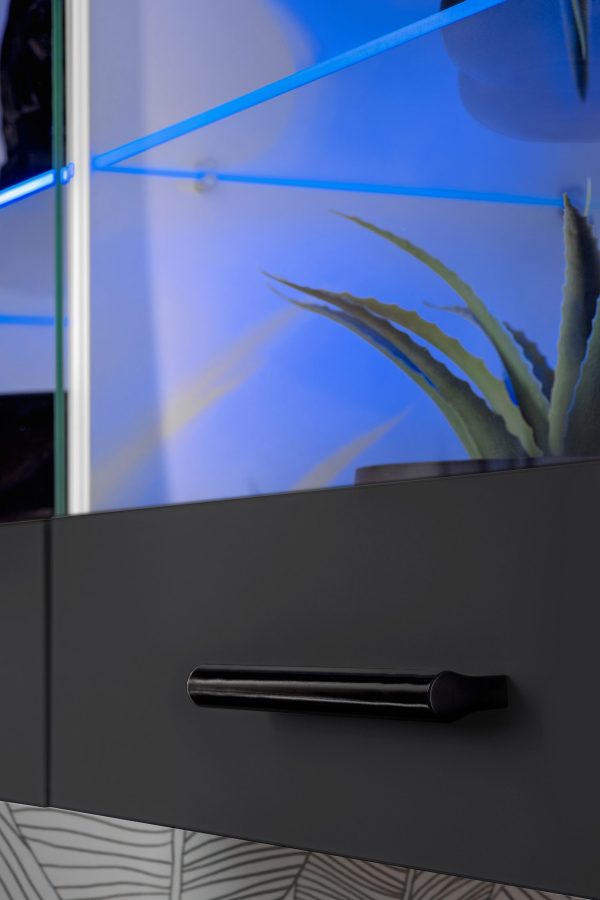 Ensemble de meubles RTV Foggia, Noir/Blanc LED RVB – Image 7