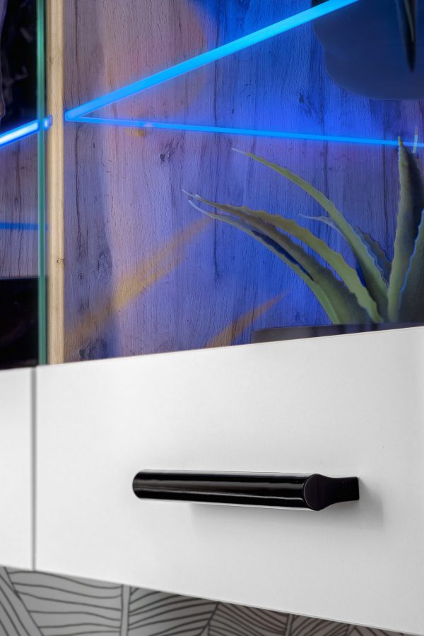 Ensemble de meubles RTV Foggia, blanc/Wotan Éclairage LED RVB – Image 7