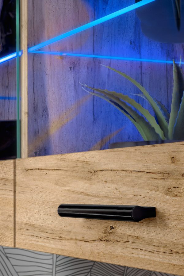 Armoire Etagère suspendue Savona, Wotan/Wotan LED RVB – Image 5