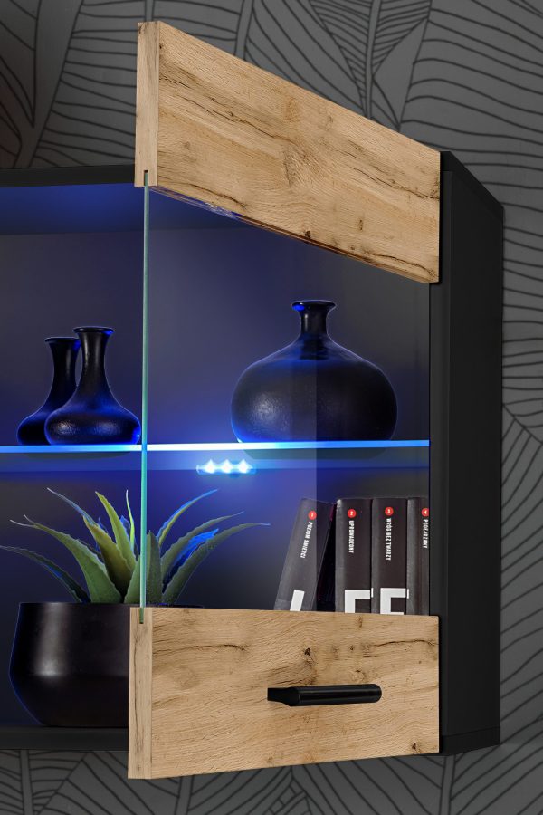 Ensemble de meubles RTV Foggia, Wotan/Noir LED RVB – Image 6