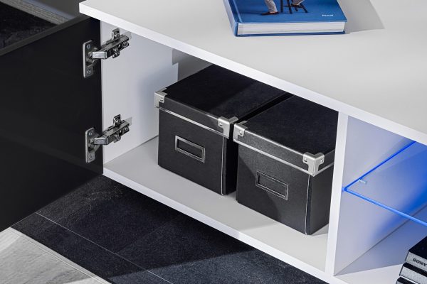 Ensemble de meubles RTV Varallo, noir/blanc – Image 8