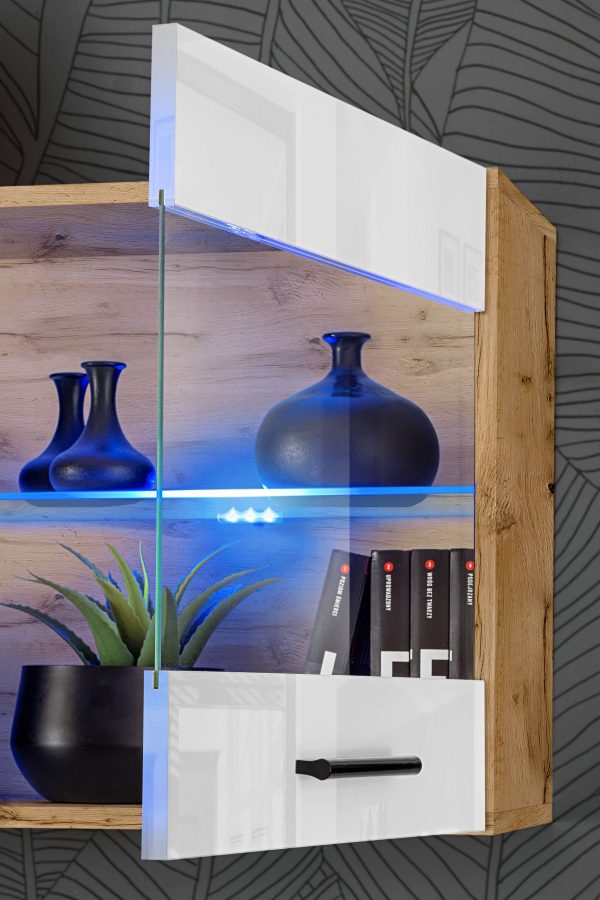 Ensemble de meubles RTV Foggia, blanc/Wotan Éclairage LED RVB – Image 6