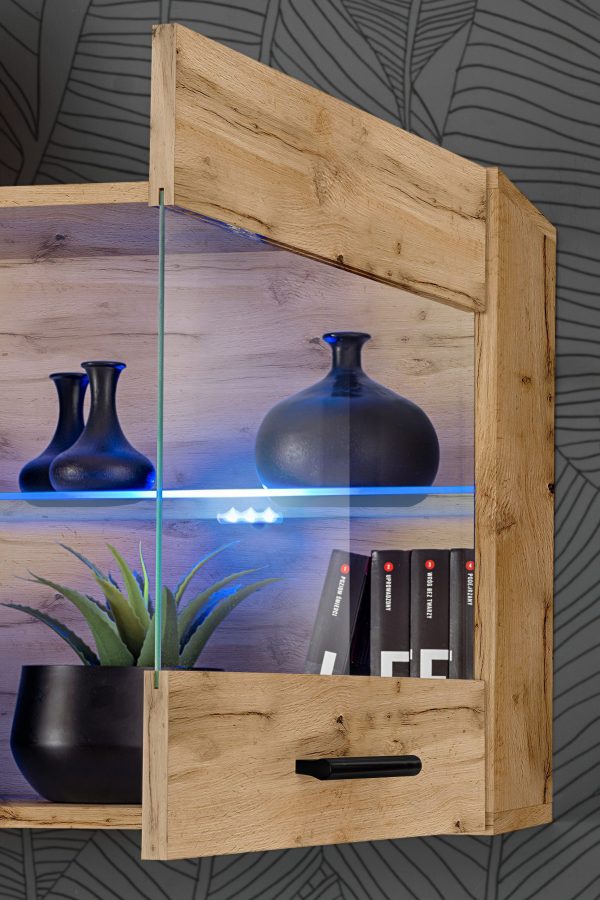 Armoire Etagère suspendue Savona, Wotan/Wotan LED RVB – Image 6