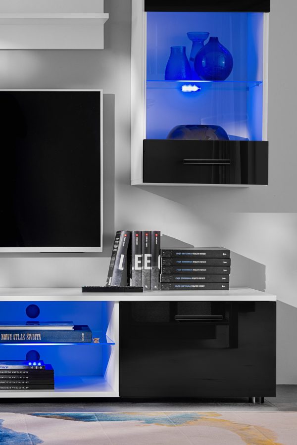 Ensemble de meubles RTV Varallo, noir/blanc – Image 7