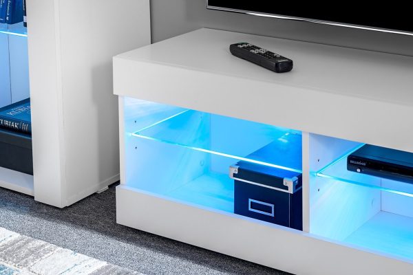 Ensemble de meubles RTV Tivoli Grande, Noir/Wotan Éclairage LED RVB – Image 5