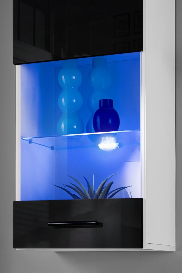 Ensemble de meubles RTV Varallo, noir/blanc – Image 6