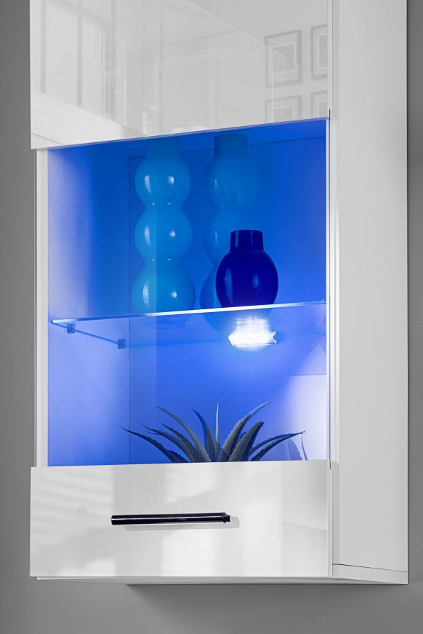 Ensemble de meubles RTV Varallo, Blanc/Blanc LED RVB – Image 6