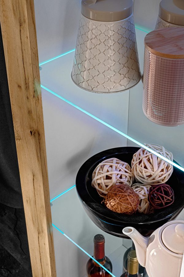 Armoire Tivoli, Wotan/éclairage LED blanc Bleu – Image 7