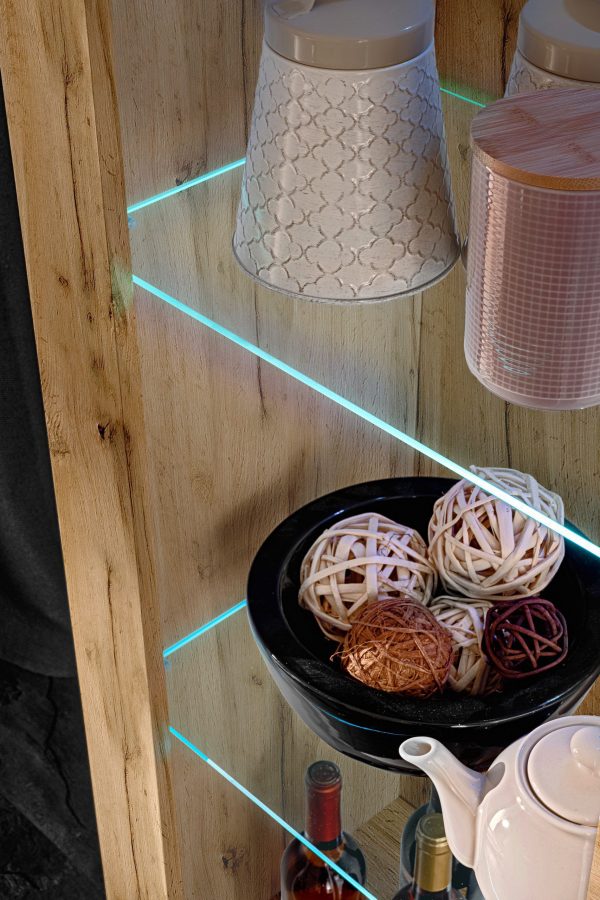 Vitrine Tivoli, Wotan/Wotan éclairage LED Bleu – Image 7