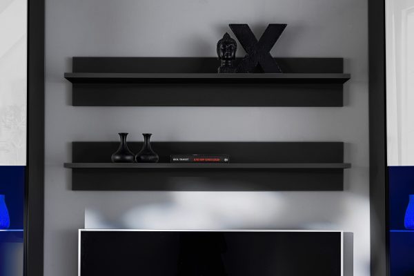 Ensemble de meubles RTV Varallo, Blanc/Noir LED RVB – Image 5