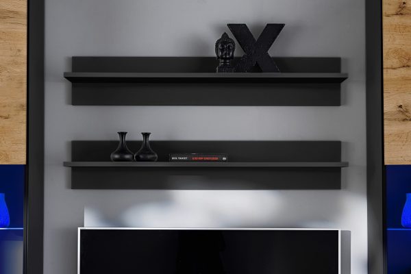 Ensemble de meubles RTV Varallo, Wotan/Noir LED RVB – Image 5