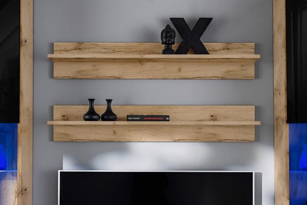 Varallo RTV Furniture Set, Black/Wotan RGB LED Lighting – Image 5