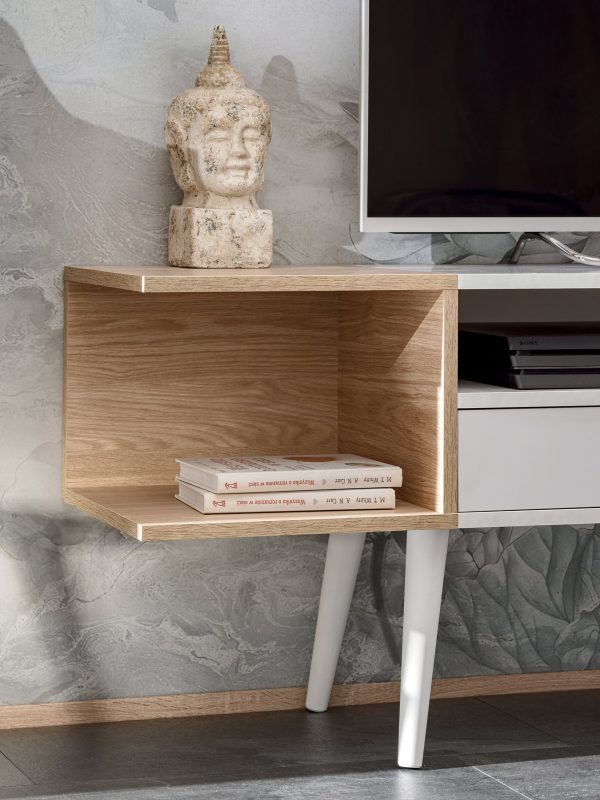 Armoire RTV Forio, chêne blanc – Image 6
