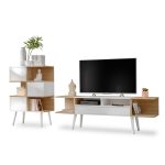 Ensemble de salon Forio, chêne blanc