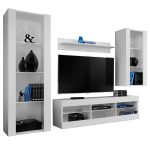 Ensemble de meubles RTV Tivoli Medio, blanc/blanc