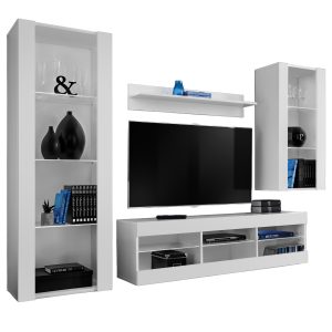 Ensemble de meubles RTV Tivoli Medio, blanc/blanc