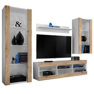 Ensemble de meubles RTV Tivoli Medio, Wotan/Blanc