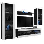 Ensemble de meubles RTV Tivoli Medio, blanc/noir