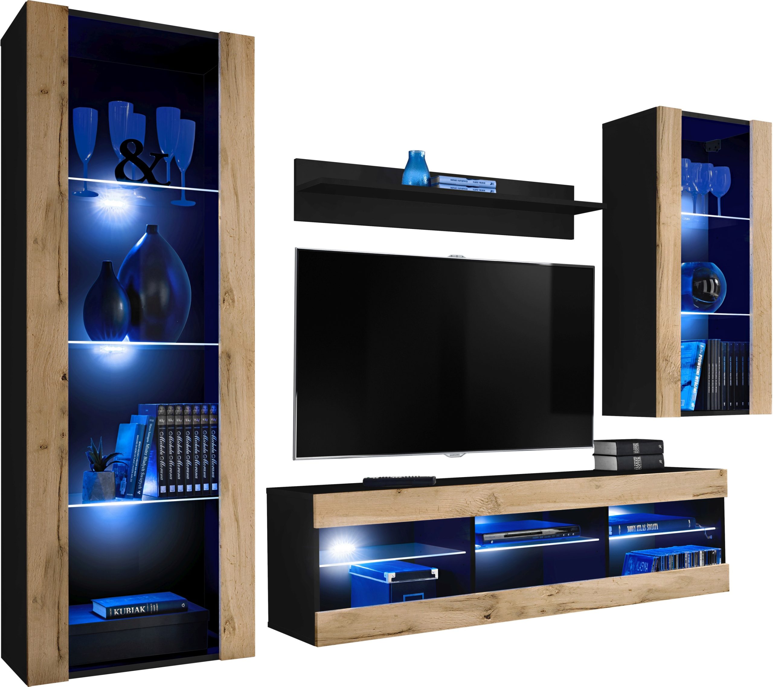 ISETR0190004W04L1XXX_00-1 Ensemble de meubles RTV Tivoli Medio, Wotan/noir LED bleu – Image 1