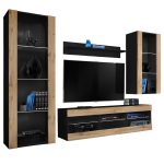 Ensemble de meubles RTV Tivoli Medio, Wotan/Noir