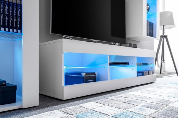 Ensemble de meubles RTV Tivoli Medio, noir/noir LED RVB – Image 3