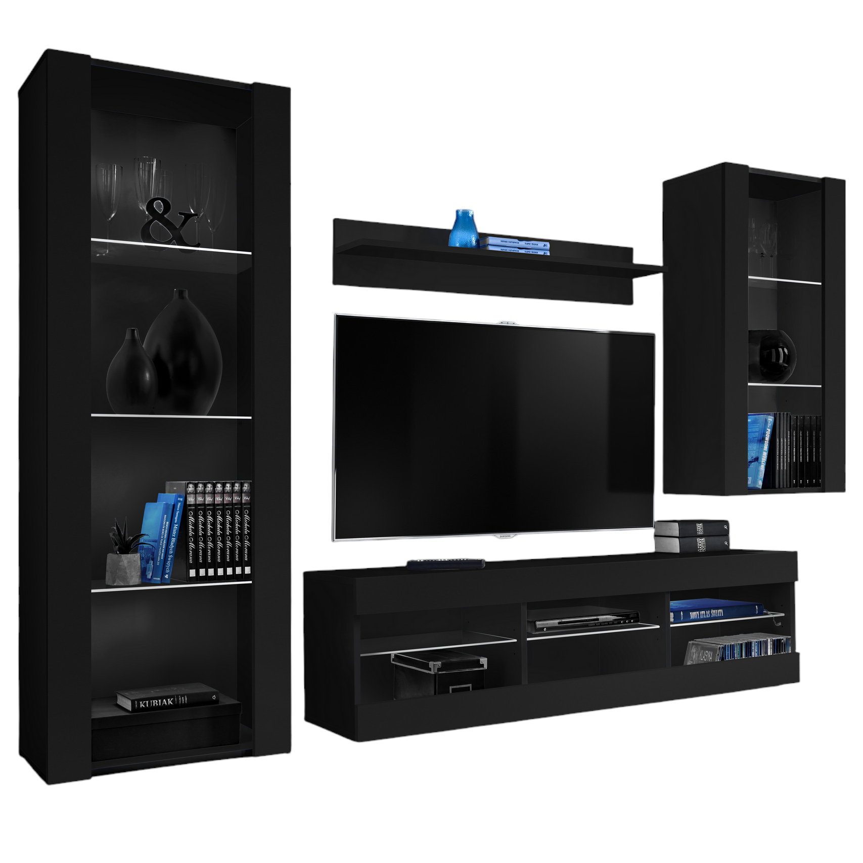 ISETR0190009000XXXXX_00-1 Ensemble de meubles RTV Tivoli Medio, noir/noir – Image 1