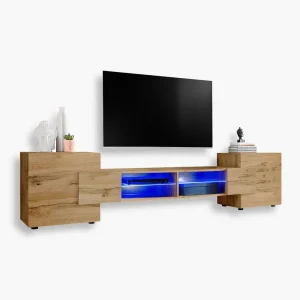 Armoire RTV Merano, éclairage Wotan/Wotan LED Bleu