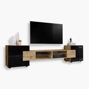 Armoire RTV Merano, Wotan/Noir