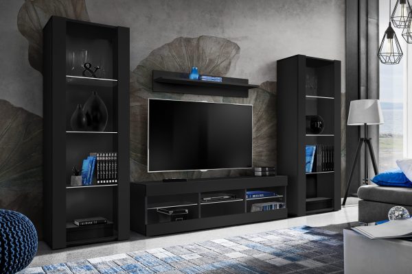 Ensemble de meubles Tivoli Grande RTV, noir/noir – Image 2