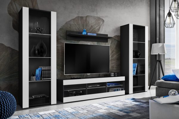 Ensemble de meubles RTV Tivoli Grande, Wotan/Noir – Image 2