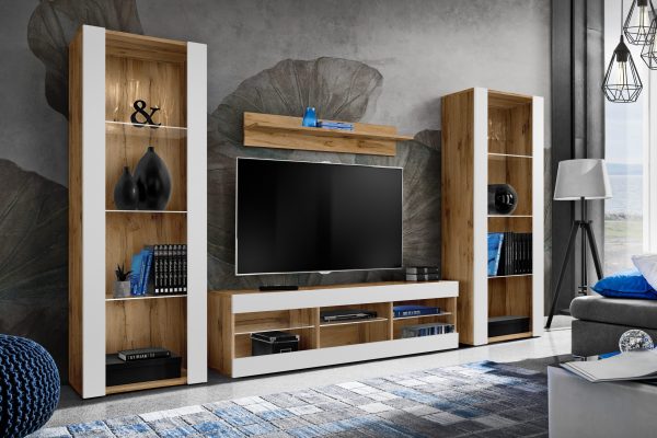 Ensemble de meubles RTV Tivoli Grande, blanc/Wotan – Image 2