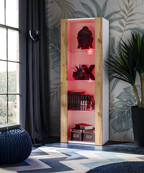 Armoire Tivoli, éclairage LED RVB Wotan/Blanc – Image 2