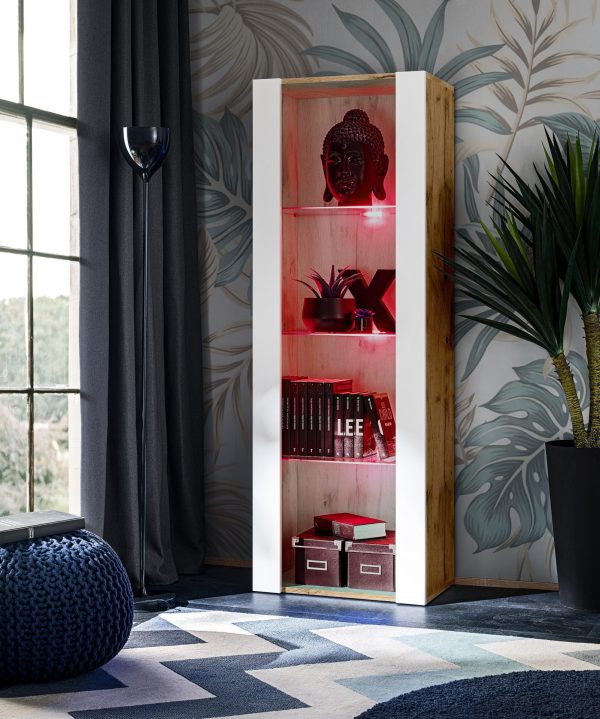 Armoire Tivoli, éclairage LED RVB Blanc/Wotan – Image 2