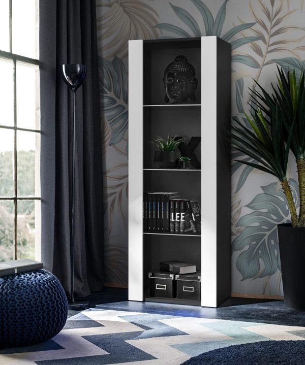 Armoire Tivoli, blanc/noir – Image 2
