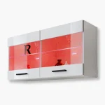 Étagère suspendue Savona, blanc/blanc Éclairage LED RVB