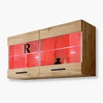 Armoire Etagère suspendue Savona, Wotan/Wotan LED RVB