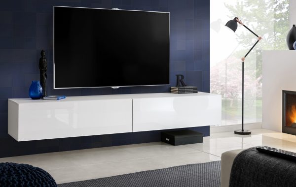 Armoire suspendue Loreto, blanc/blanc – Image 2