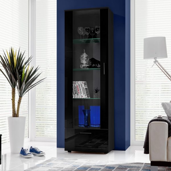 Présentoir sur pied Alessandria, noir/noir – Image 2