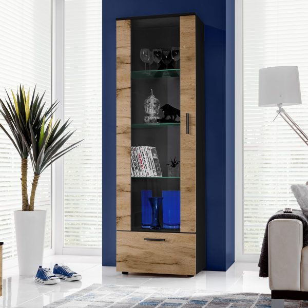 Meuble à poser Alessandria, Wotan/Noir – Image 2