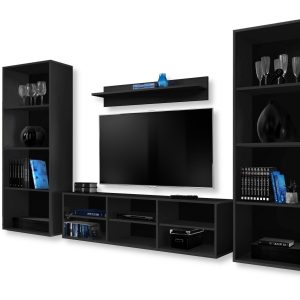 Ensemble de meubles Taranto Grande RTV, noir