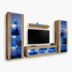 Ensemble de meubles Tivoli Grande RTV, Wotan/Wotan LED Lighting Blue