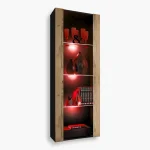 Armoire Tivoli, éclairage LED RVB Wotan/noir