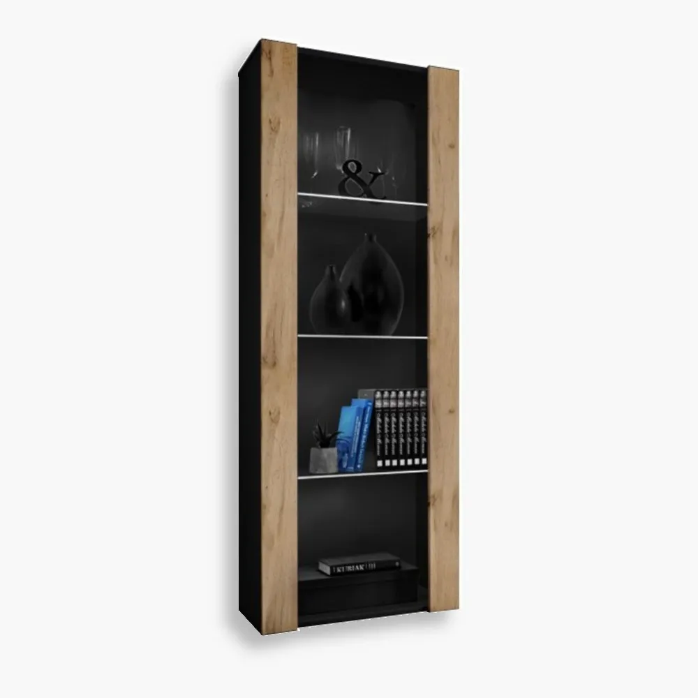 Tivoli-Wit1-noLED-Black-Wotan-1.webp Armoire Tivoli, Wotan/Noir – Image 1