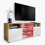 Armoire Urbino RTV, éclairage LED RVB Blanc/Wotan